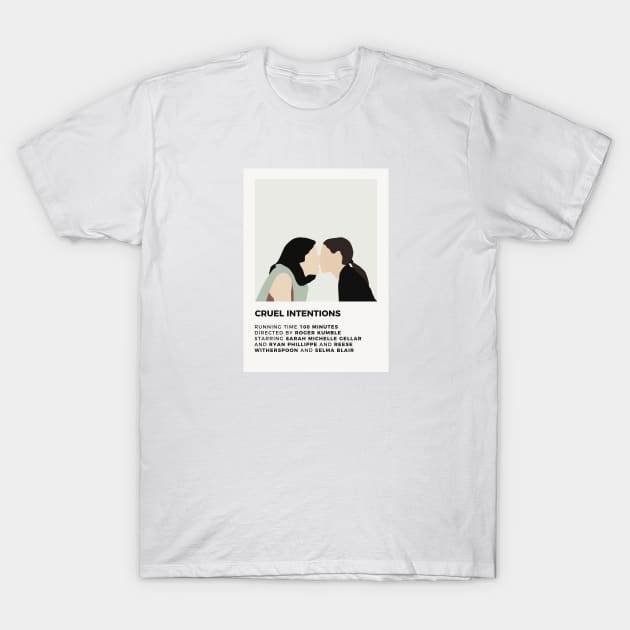 Cruel Intentions Minimalist Poster T-Shirt by honeydesigns